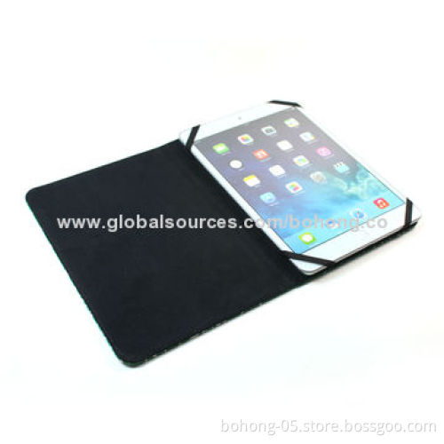 Universal Print Leather Cases for 7-8-inch Tablet PCs, Inside Elastic Fixed the Tablet